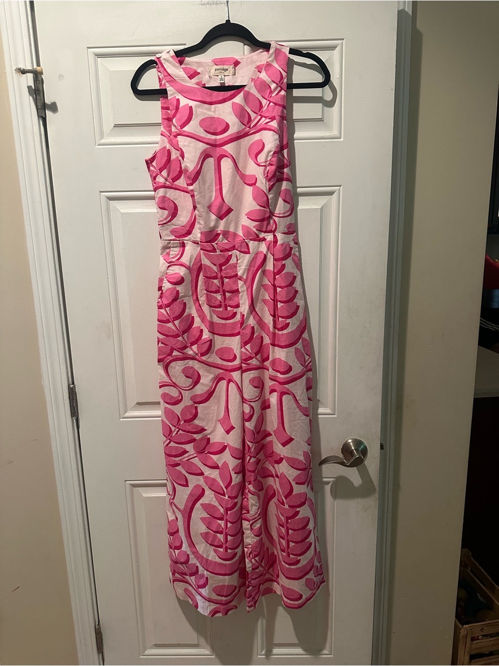 Porridge Pink Patterned Jumpsuit by Anthropologie-Super cute!